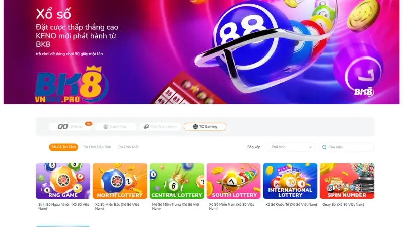 Xổ số bk8 đặt cược thấp kiếm tiền to